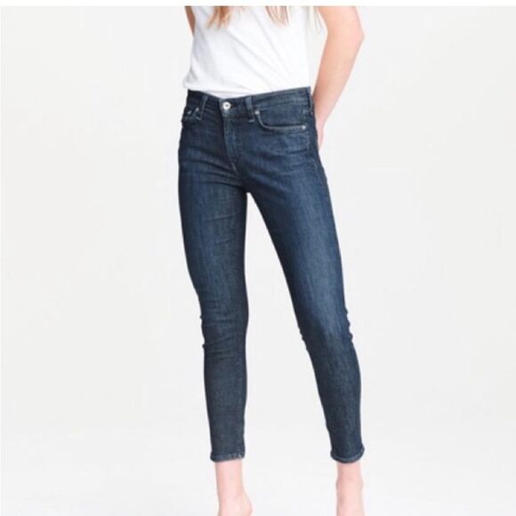 Rag & Bone Cate Mid-Rise Ankle Skinny in April Wash Size 27 - Picture 2 of 9